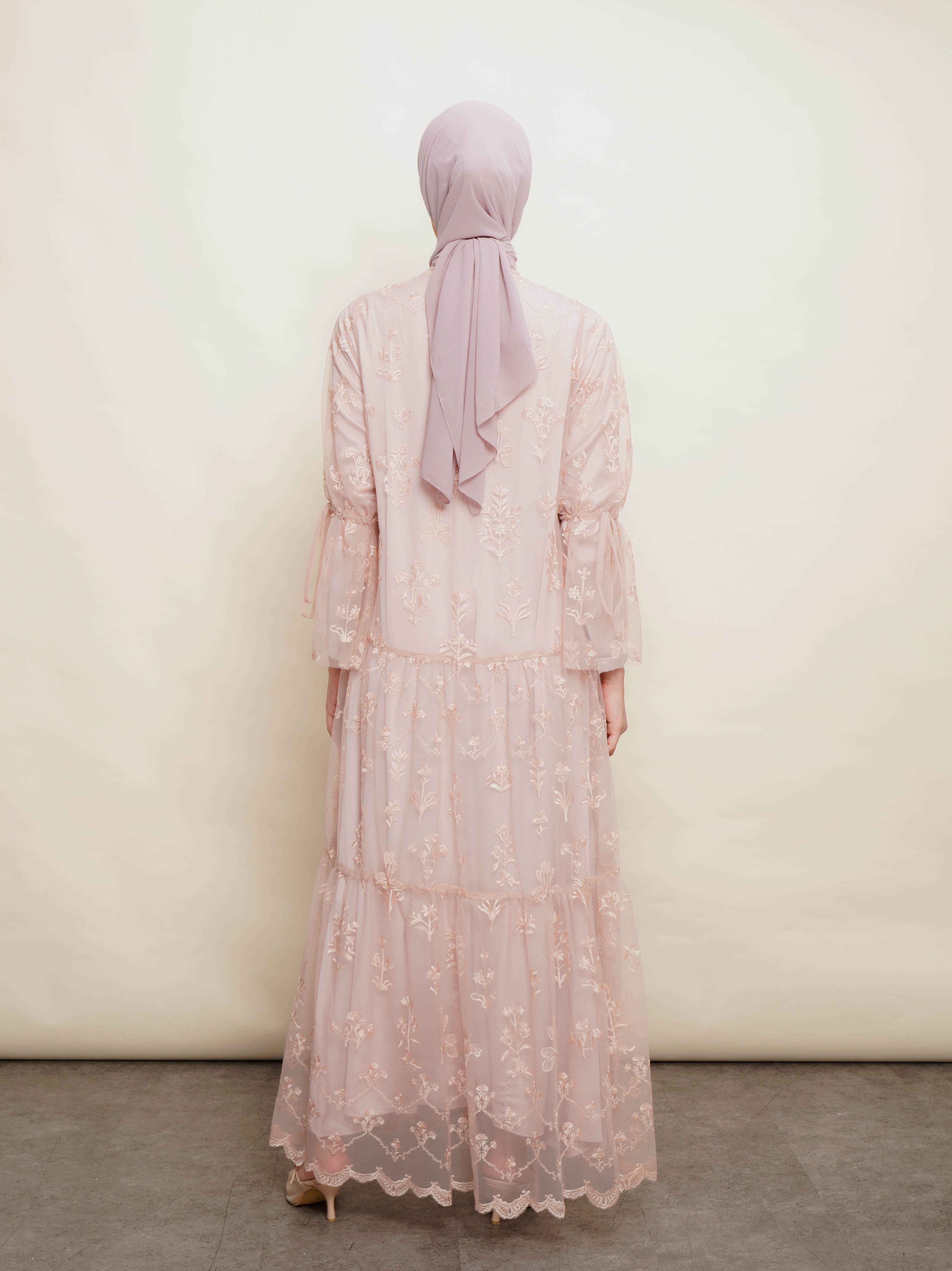 Syahla Dress Set Dusty Pink