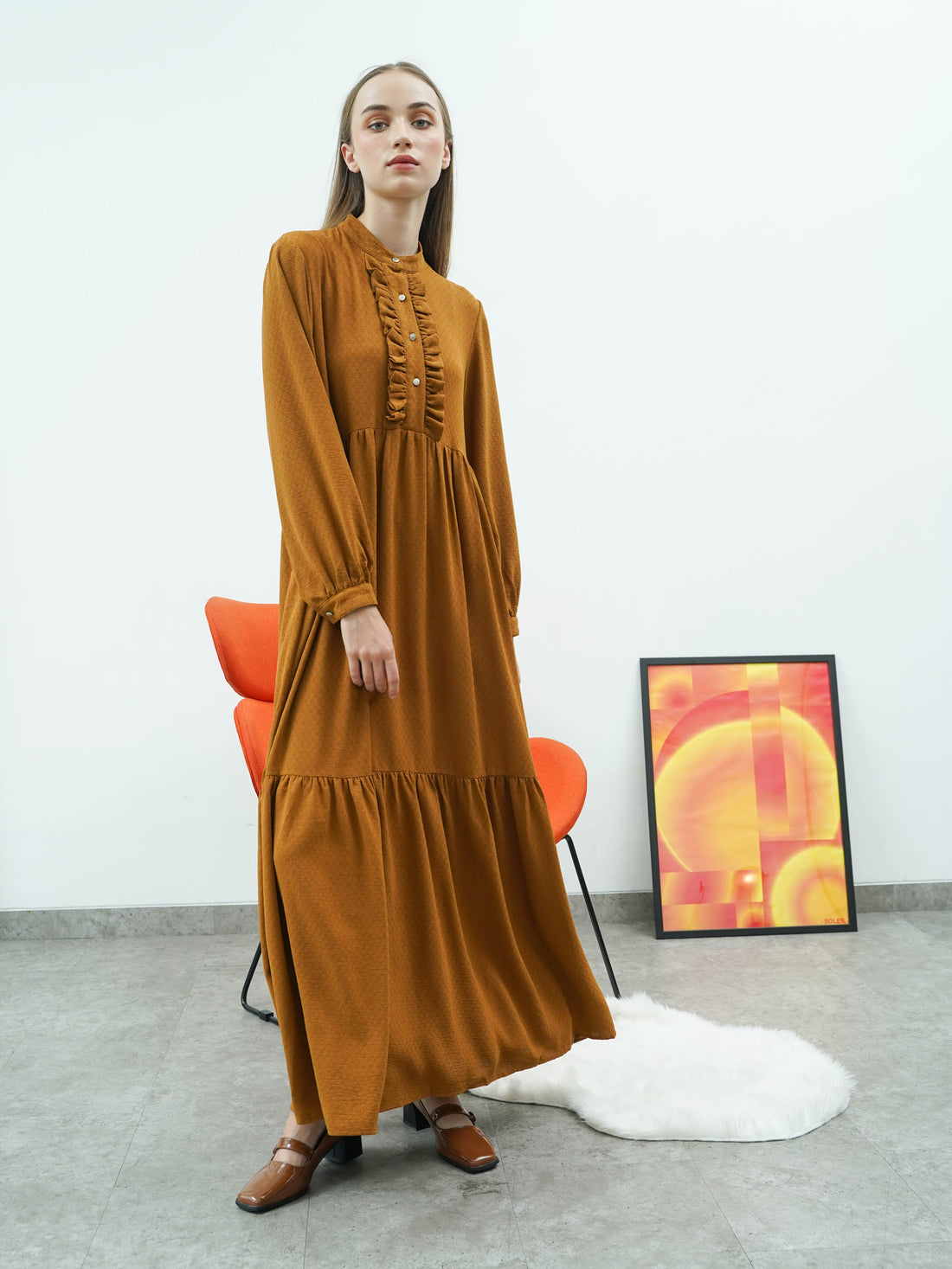 Alena Dress Caramel