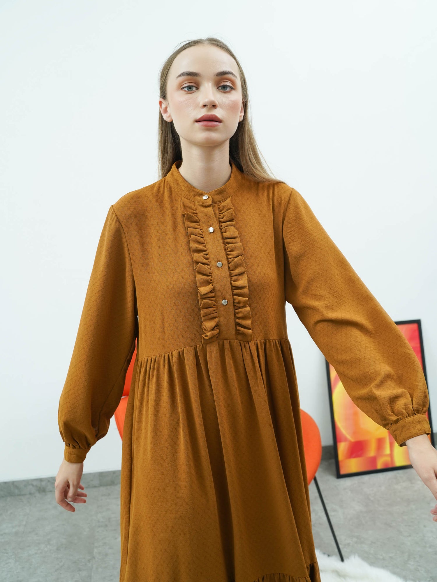 Alena Dress Caramel